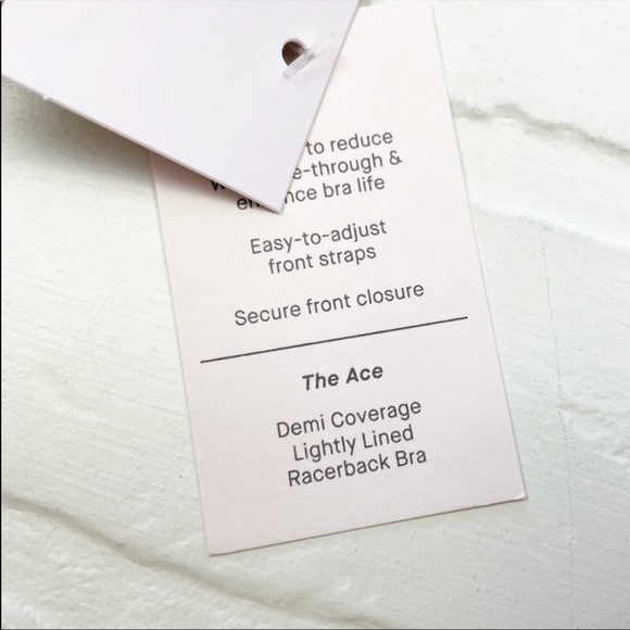 Nwt Auden The Ace Racerback Demi Bra - Picture 8 of 9